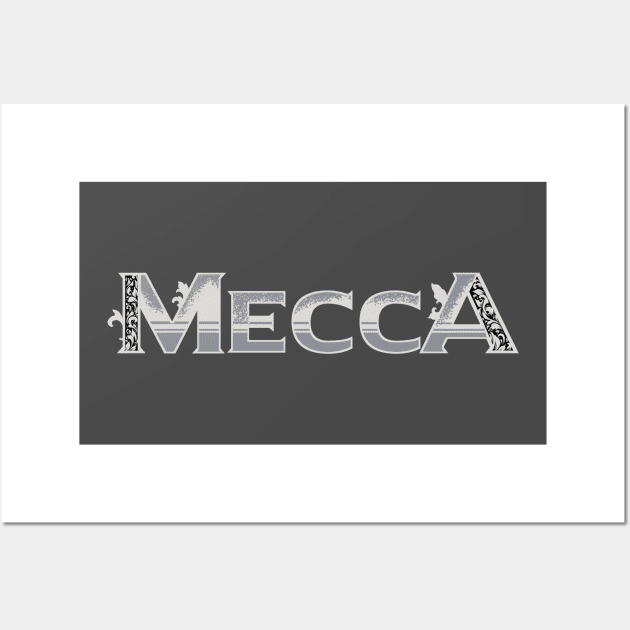 Mecca Ornamental Typography Wall Art by mazyoy